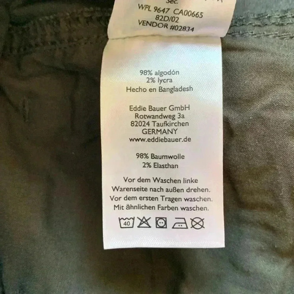 Eddie Bauer Hi-rise women’s NWOT Blue /Gray Lightweight Straight Leg Pants - Picture 9 of 14